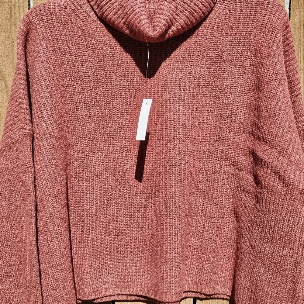 New! Madewell Cashmere Wool Soft Knit Oversized Turtleneck Cozy Sweater
